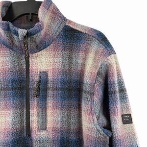 Billabong A/Div Boundary Half-Zip Mock Neck Pullover Fleece Jacket Mens M